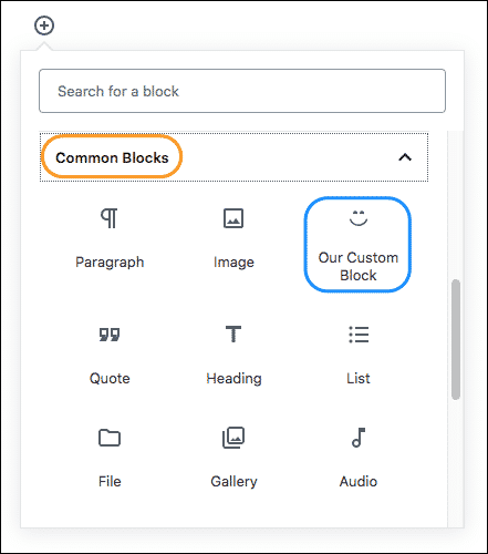 Gutenberg tutorial, Our Custom Block, gutendev, gutenberg