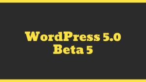WordPress 5 Beta 5 is out!