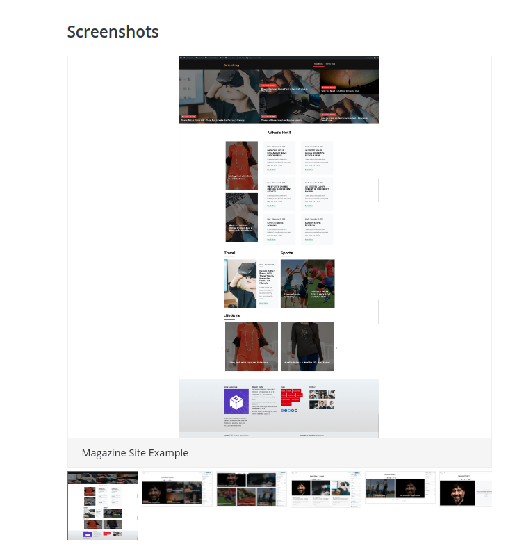 wordpress plugin screenshots