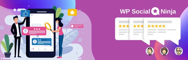 WP Social Ninja- The all-in-one WordPress Social Plugin for Social Reviews, Social Feeds, and Live Chat