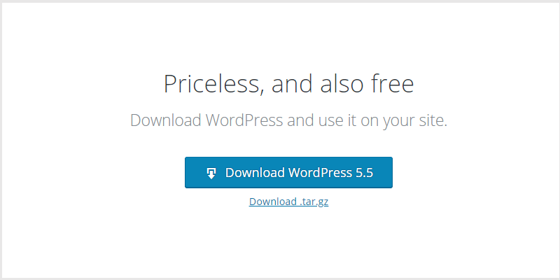 go to the WordPress website link to download  the WordPress resource files to install WordPress localhost. 